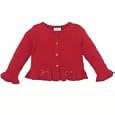 ruffled cardigan