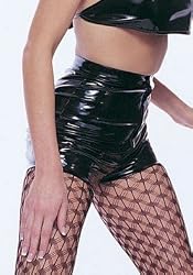 Vinyl Short -Black/Small by Leg avenue