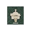 Cornell Univ "Cornell" Backboard Charm/Pendant -14K/10K, Stainless Steel or Gold Plated