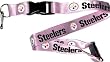Pittsburgh Steelers Pink Lanyard Keychain
