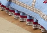 JoJo Designs Toddler Bed Skirt - Frankie's Firetruck Boys Fire Engine Dalmation