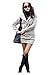 CA Fashion Women's Long Top Hoodie Kint Sweater Knitwear Hooded