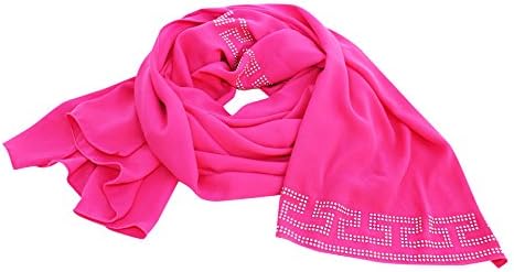The Twelve Stylish Design Hijab Scarf Series Latticed Print Hijab Pink