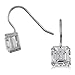 Asscher Cut Cubic Zirconia CZ Sterling Silver title=