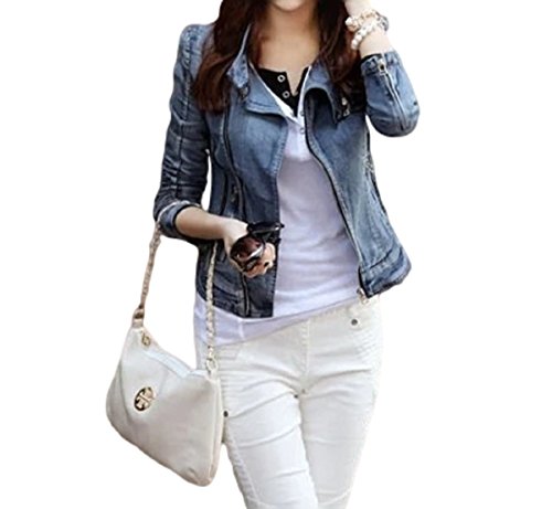レディース ジャケット Ｇジャン ジージャン ジーンズ アウター コート シャツ ブラウス 春 秋 デニム コットン 長袖 スリム ショート ワイルド ジッパー 美脚 ビーチ リゾート 通勤 レジャー 水着 キュート 可愛いスカーフ付き KK311