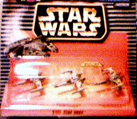 Star Wars Micro Machines XIII: Red Squadron X-Wing, Blue Squadron X-Wing and Green Squadron X-Wing (All Battle-Damaged)