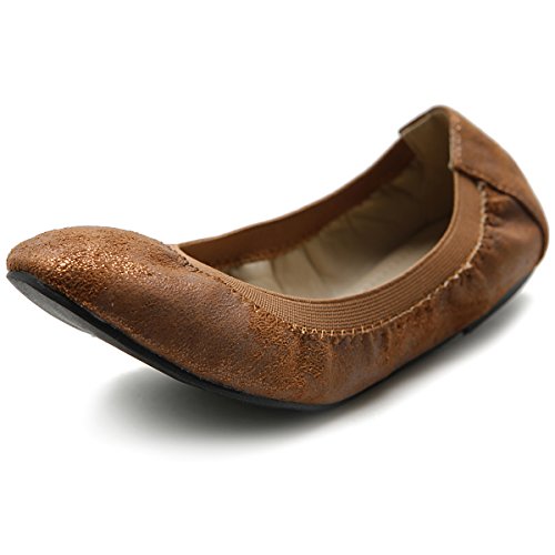 Ollio Women's Shoe Comfort Multi Color Cute Ballet Flat