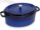 Staub 7-Quart Oval Cocotte, Blue