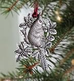 IMAGE OF Solid Pewter Cardinal Ornament