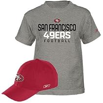 49ers Reebok NFL Cap & Tee Set - Big Kids