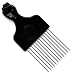 Afro Hair Pick w/ Black Fist – Metal African American Comb