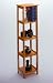 Winsome 4 Shelf Corner Bookshelf in Honey Pine