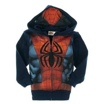 spiderman blue hoodie