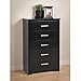 Black Coal Harbor 5 Drawer Chest