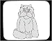 Mouse Pad with cat, long-haired, furry, animal, feline