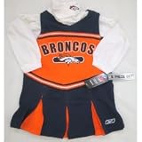 NFL Reebok Denver Broncos Cheerleader Jumper with Turtleneck Outfit Kids Large (Size 6x)