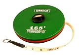 Pro-Grade 165' Closed-Reel Surveyor's SAE Measuring Tape - Multi-Strand Fiberglass Tape