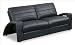 Global Furniture USA 770-S Kurt Leather Sofa in Black