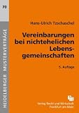 Vereinbarungen bei nichtehelichen Lebensgemeinschaften - Hans-Ulrich Tzschaschel