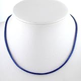 Royal Blue Satin Choker Necklace with 2 extender, 16 and 18 lengths available, #8861
