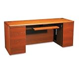 HON 10700 Series Computer Credenza, 72w x 24d x 29-1/2h, Henna Cherry Frame/Top