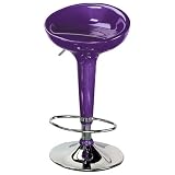Scooper Barstool- Metallic Purple