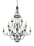 Jeremiah Lighting 23615-BA 15 Light Brookshire Manor Chandelier,