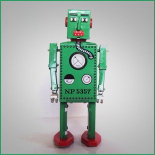 Green Retro Robot