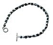 Handmade Blue and Silver Color Bead Bracelet