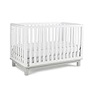 Fisher-Price Riley 3-in-1 Convertible Crib, Snow White/Misty Grey