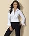 Newport News Stretch embroidered blouse