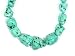 Chunky Turquoise Necklace Tribal Strand Mystic Crystal Howlite Stone Druzy Jewelry