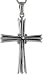 Sterling Silver Cross Pendant, 1 11/16