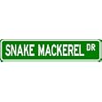 SNAKE MACKEREL Street Sign ~ Fishing ~ Great Fish Sign for your Lodge, Gameroom, Basement, Garage, Barn