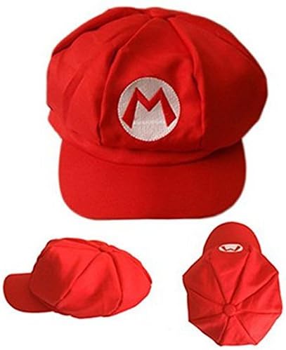 Aluckyday Super Mario Bros Luigi Adult Hat Cap Costume Cosplay Hat