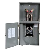 Image : Siemens MC0408B1200T 4 Space 8 Circuit Main Breaker Meter Combination with Ring Type Cover 200-Amp