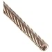 Loos Stainless Steel 302/304 Wire Rope, Vinyl Coated, 7x19 Strand Core, Natural