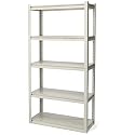 Gorilla Rack GRZR5-3012-5IMP 5-Shelf 30-by-12-by-60-Inch Shelving Unit, White