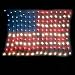LIGHTED AMERICAN FLAG