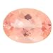 Jewelry : Peach Morganite 18x13 MM Oval Checkerboard Cut: 10.62 Carats - FREE Shipping, FREE Beautiful Gemstone Box, FREE Gemstone Information card by GIA Gemologist Michael Valitutti