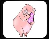 Mouse Pad with bank, piggy, pig