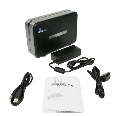 Cavalry Storage CADA-U32A Series 2 TB USB 2-bay RAID Personal Disk Array CADA002U32A