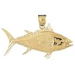 14K Yellow Gold Tuna Pendant - 5.4 grams