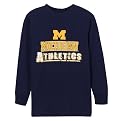 Boys' College Long-Sleeve Tee Shirt - Michigan