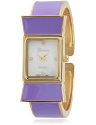 Brinley Co. Womens Stainless Steel Cuff Watch