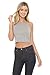 ALYGNE Womens Basic Stretchy Rayon Racerback Cami Crop Top