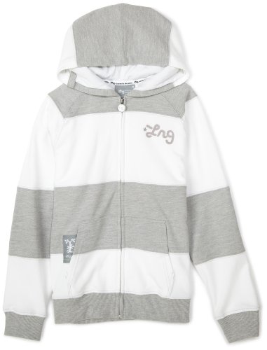 LRG Boys 8-20 Grass Roots Striped Hoodie - White - Medium