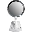 Power Zoom 1X to 5X Lighted Fogless Vanity Mirror in White