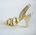 Swarovski Crystal Clear High Heel Shoe Business Card Holder Case