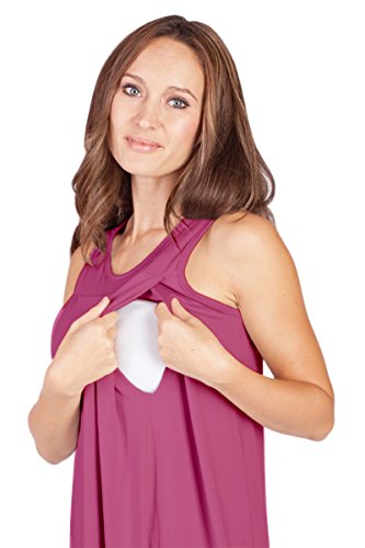 Plus Size SAVI MOM Nursing/Breastfeeding Maternity Nightgown Sleepwear Dress